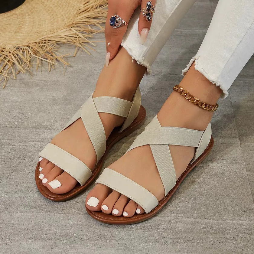 Open Toe Crisscross Sandals  Style Ratio