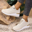 Lace Up Wedge Sneakers  Style Ratio