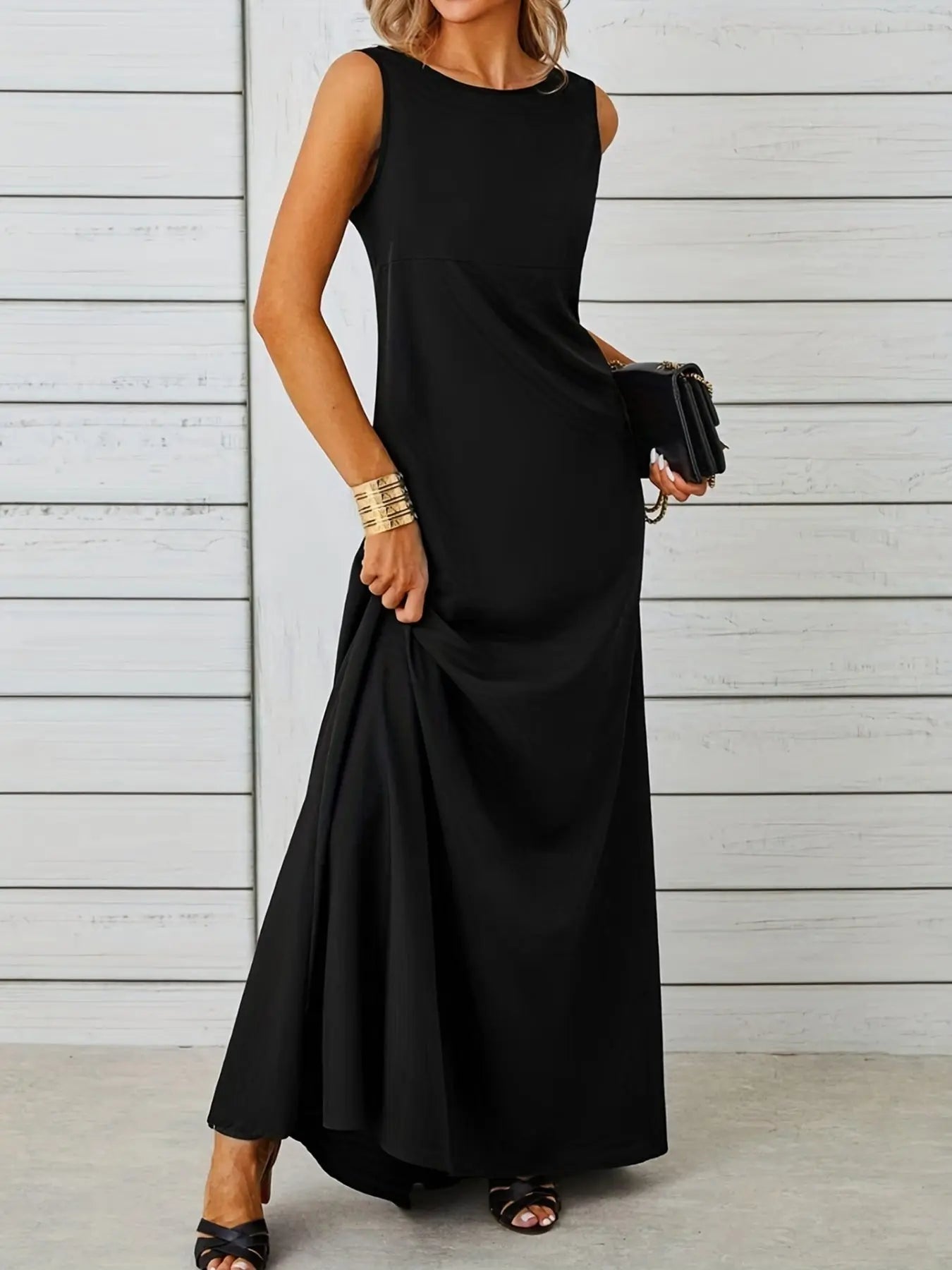 Sleeveless Flowy Maxi Dress  Style Ratio