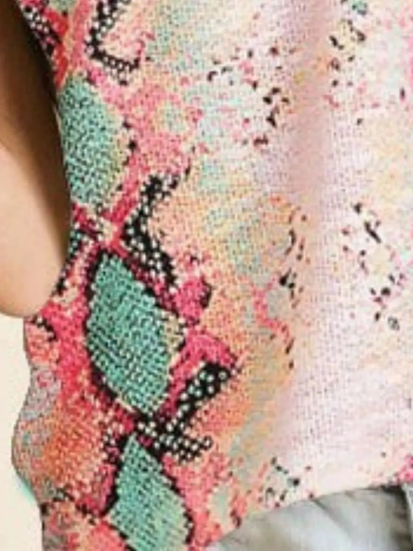 BiBi Snakeskin Low Gauge Sleeveless Cami  Style Ratio