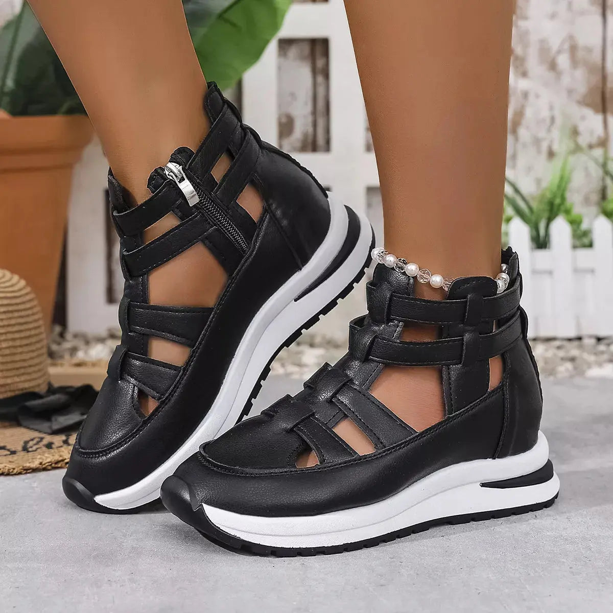 Cutout Platform Sneakers  Style Ratio