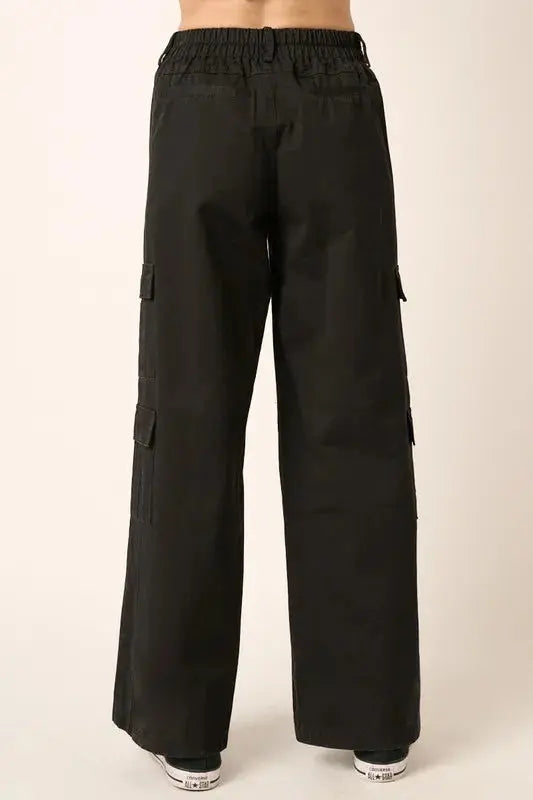 Mittoshop Low Rise Elastic Cover Waistband Cargo Pants  Style Ratio