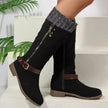 Round Toe Block Heels Boots  Style Ratio