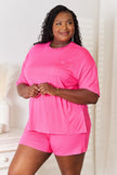 Basic Bae Full Size Soft Half Sleeve Top and Shorts Loungewear  Style Ratio