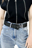 Glitter PU Leather Belt  Style Ratio