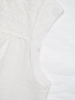 Lace Trim Notched Blouse  Style Ratio