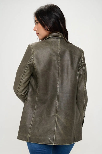 Coalition LA Single Breasted Blazer Trendsi