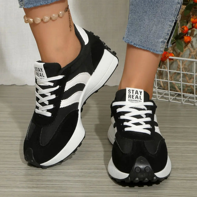 Round Toe Lace Up Sneakers  Style Ratio