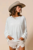 BiBi Loop Terry Pull Over With Cut Edge Band  Style Ratio