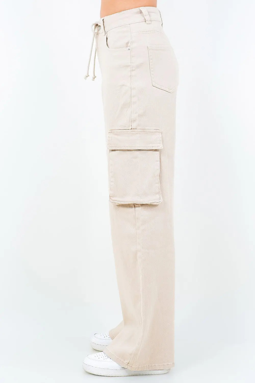 American Bazi Full Size Drawstring Cargo Pants  Style Ratio