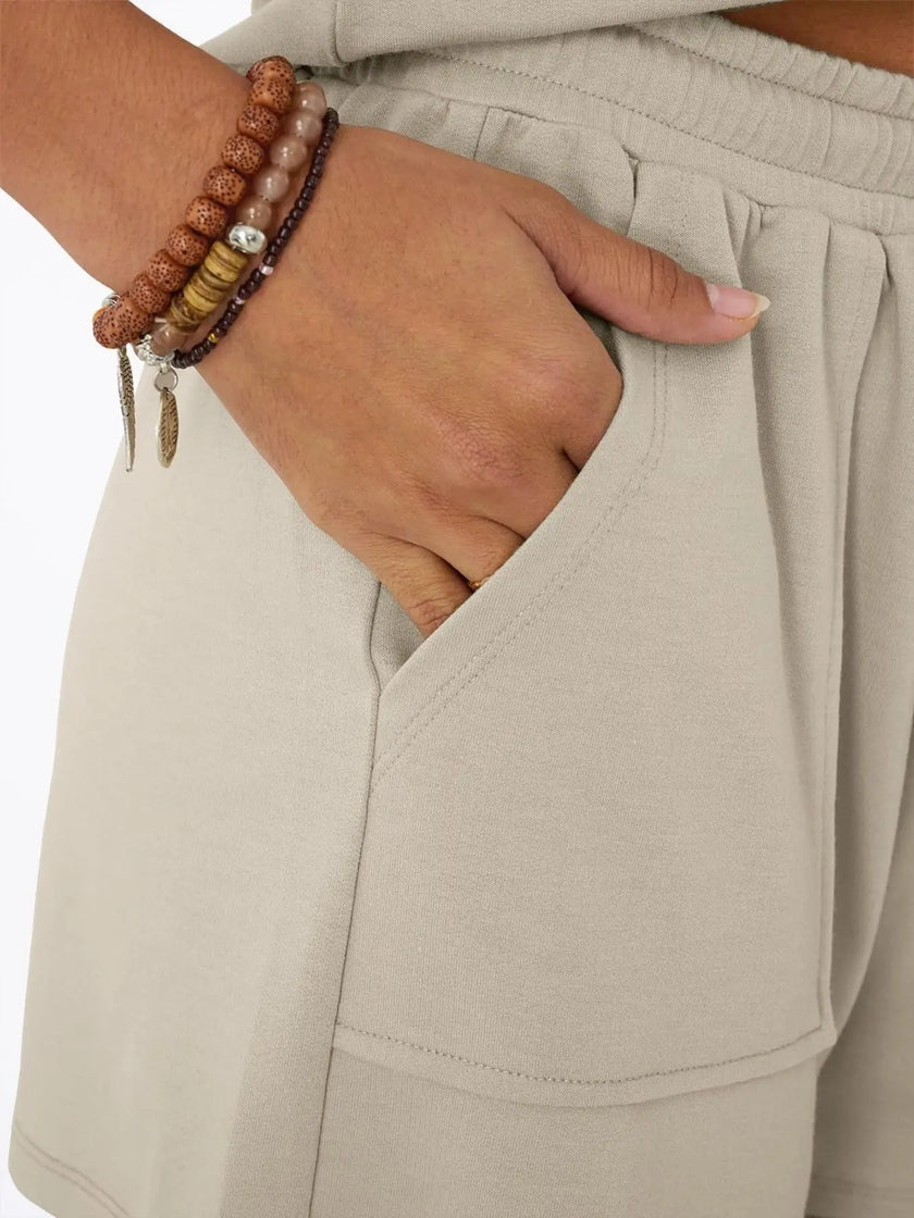 Casual V-Neck T-Shirt and Shorts Set  Style Ratio