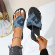 Star Thong Sandals with Frayed Detail  Style Ratio