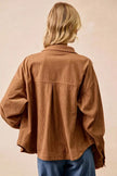 BiBi Corduroy Relaxed Fit Long Sleeve Shacket  Style Ratio