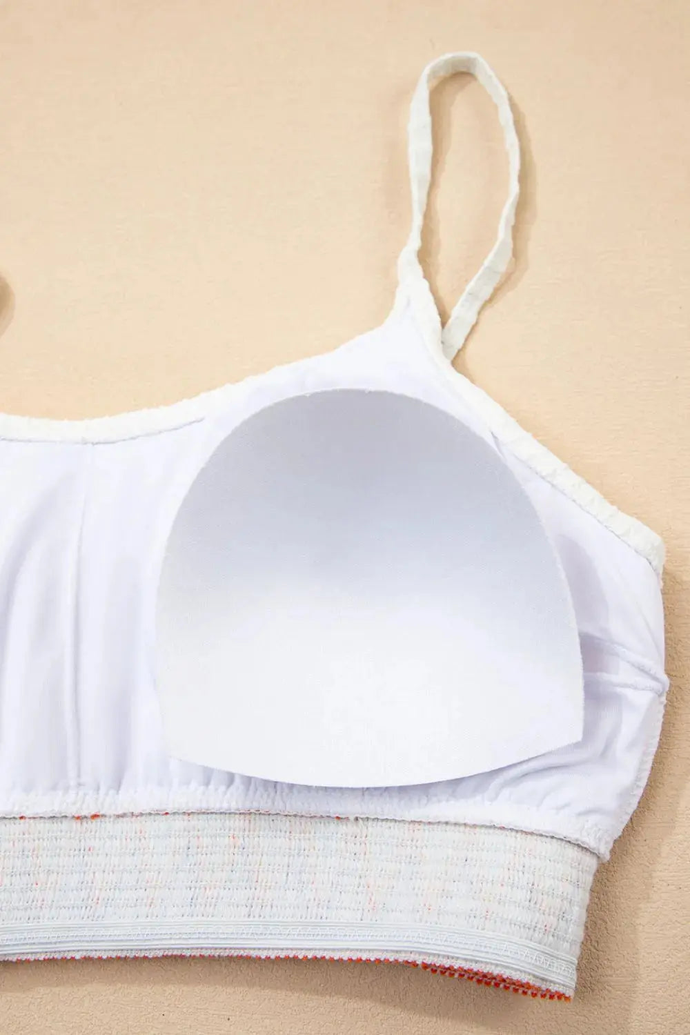 Textured Contrast Banding Bikini High Waist 2pcs Swimsuit  Style Ratio