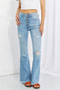 Vibrant MIU High Rise Button Flare Jeans  Style Ratio
