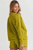 Double Take Full Size Texture Long Sleeve Top and Drawstring Shorts Set  Style Ratio