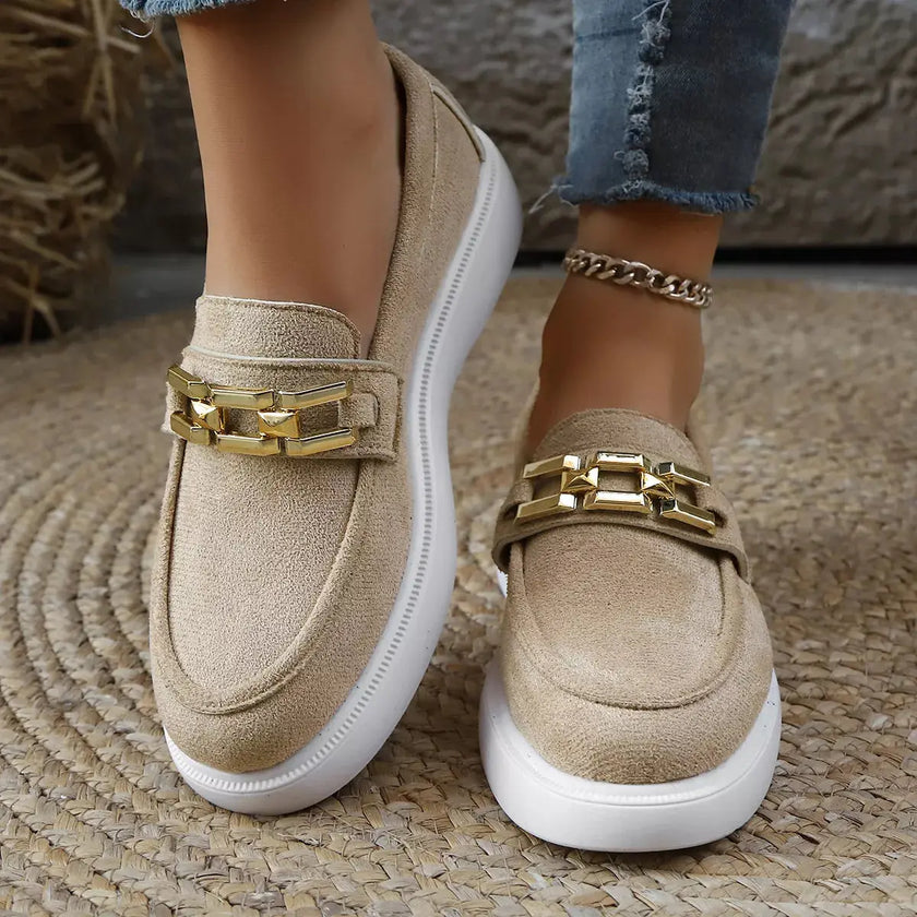 Round Toe Platform Slip-Ons  Style Ratio