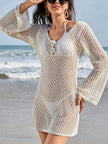 Crochet Backless Beach Cover-Up  Style Ratio