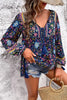 Floral Print Tie Neck Blouse  Style Ratio