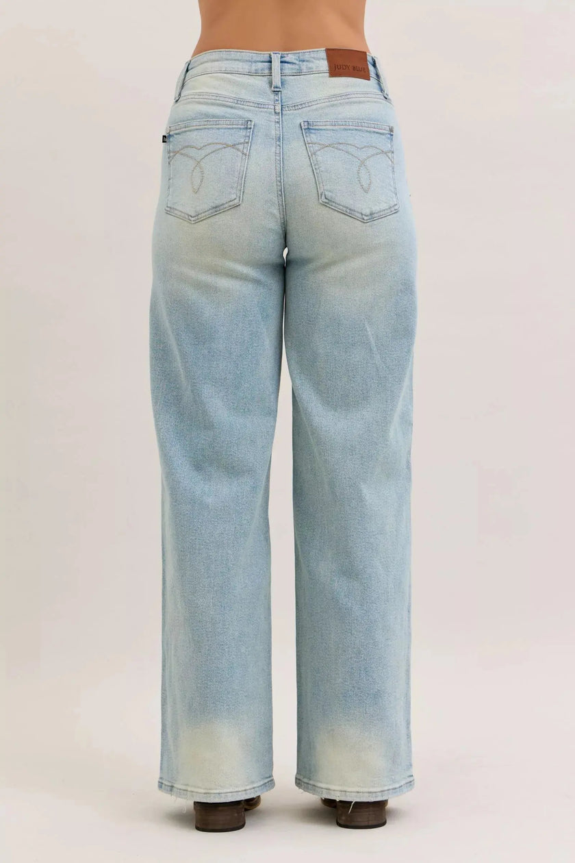 Judy Blue High Waist Column Straight Jeans  Style Ratio