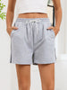 Striped Trim Drawstring Shorts  Style Ratio