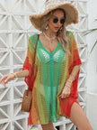 Rainbow Gradient Crochet Beach Cover Up  Style Ratio