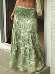 Paisley Print Maxi Skirt  Style Ratio