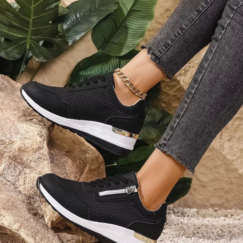 Lace Up Wedge Sneakers  Style Ratio