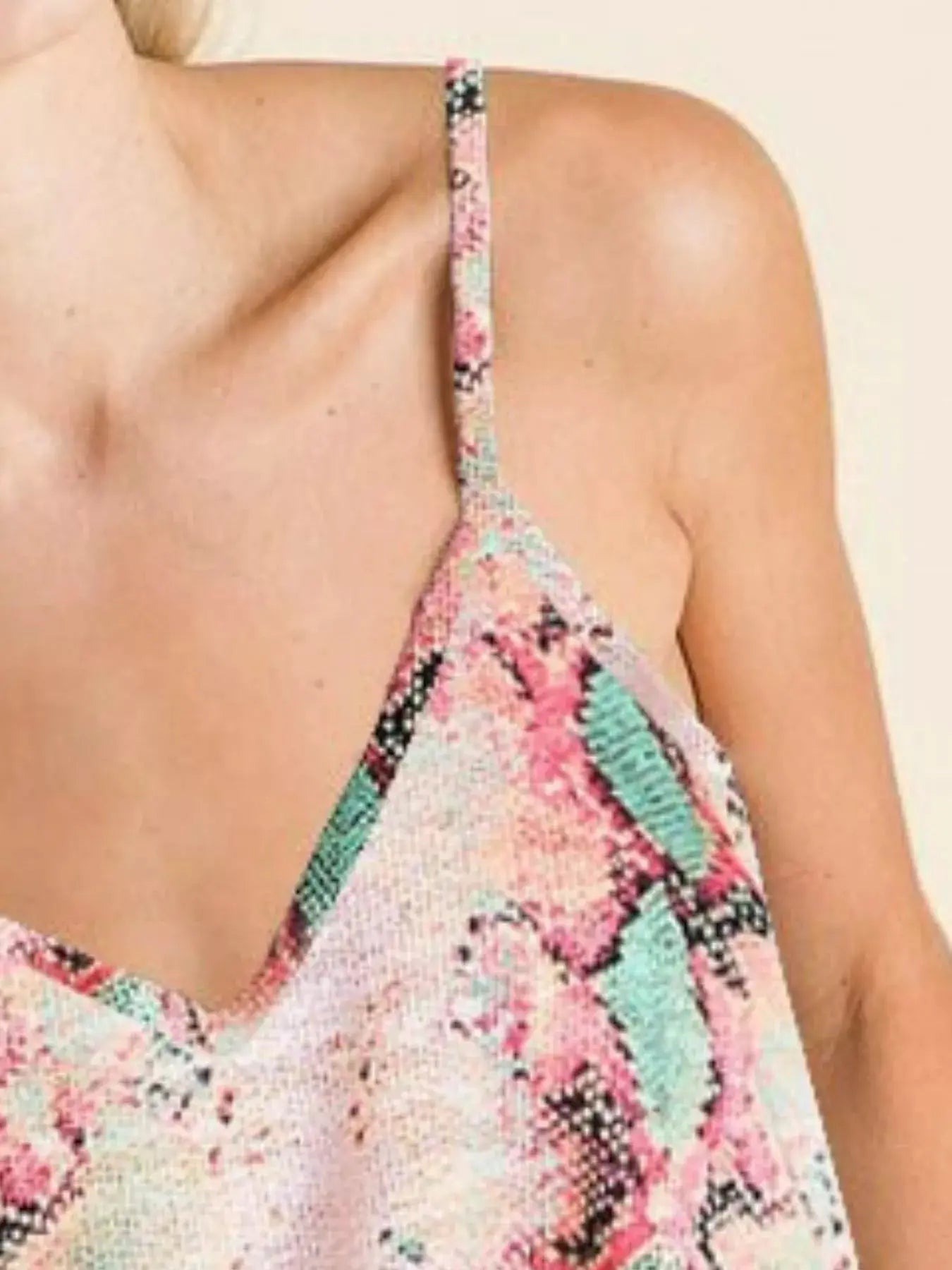 BiBi Snakeskin Low Gauge Sleeveless Cami  Style Ratio