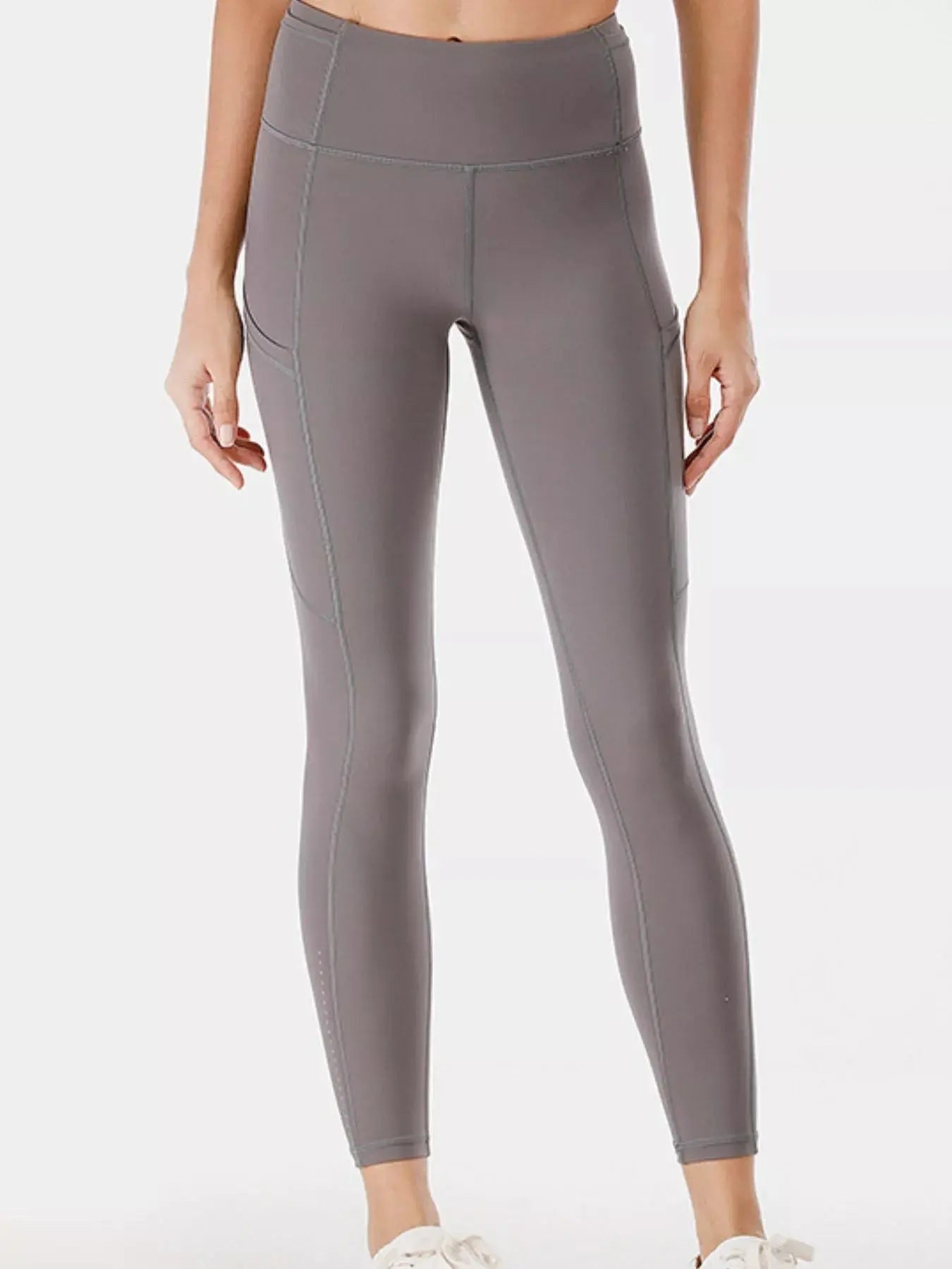 Full Size High-Waisted Active Leggings with Pockets  Style Ratio