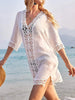 Lace Trim V-Neck Cover-Up  Style Ratio