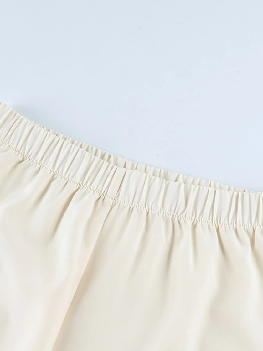 Contrast Trim Button Up Top and Pants Lounge Set  Style Ratio
