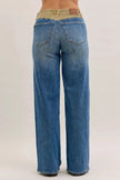 Judy Blue MR Column Straight Jeans with Corduroy Waist  Style Ratio