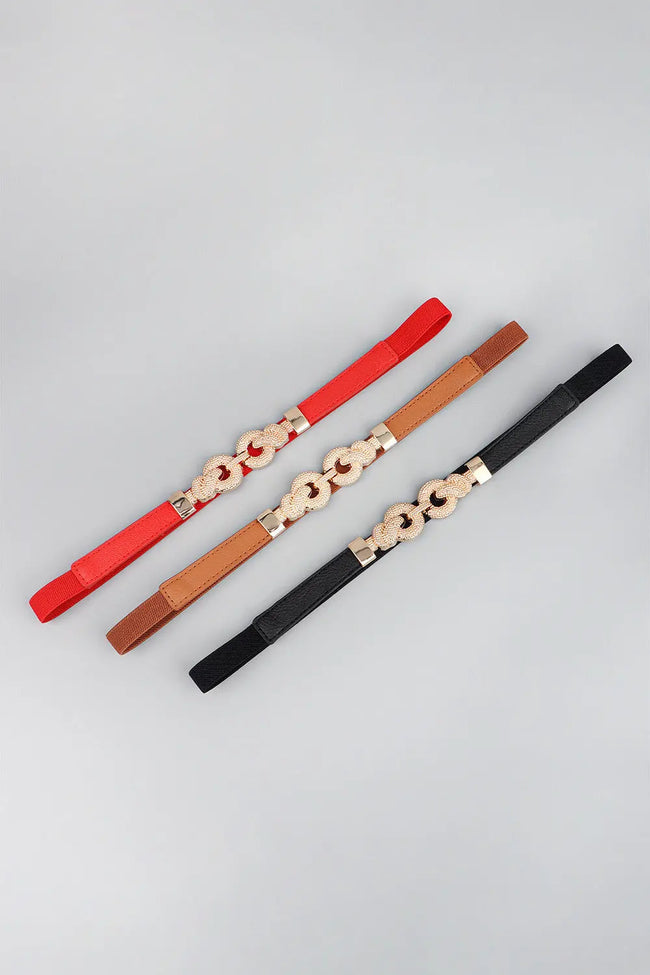 Zinc Alloy Buckle PU Leather Belt  Style Ratio
