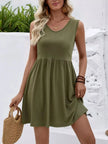V-Neck Sleeveless Mini Dress  Style Ratio