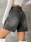 Frayed Hem Denim Shorts  Style Ratio