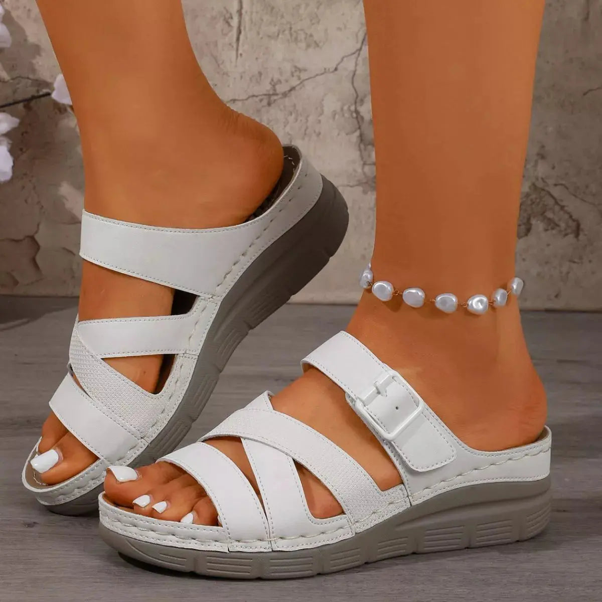 Open Toe Wedge Sandals  Style Ratio