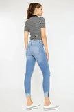 Kancan Distressed Cat's Whiskers Button Fly Jeans  Style Ratio