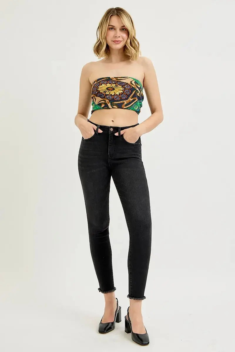 RISEN Full Size Tummy Control High Rise Adjustable Waist Skinny Jeans  Style Ratio