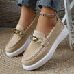 Round Toe Platform Slip-Ons  Style Ratio