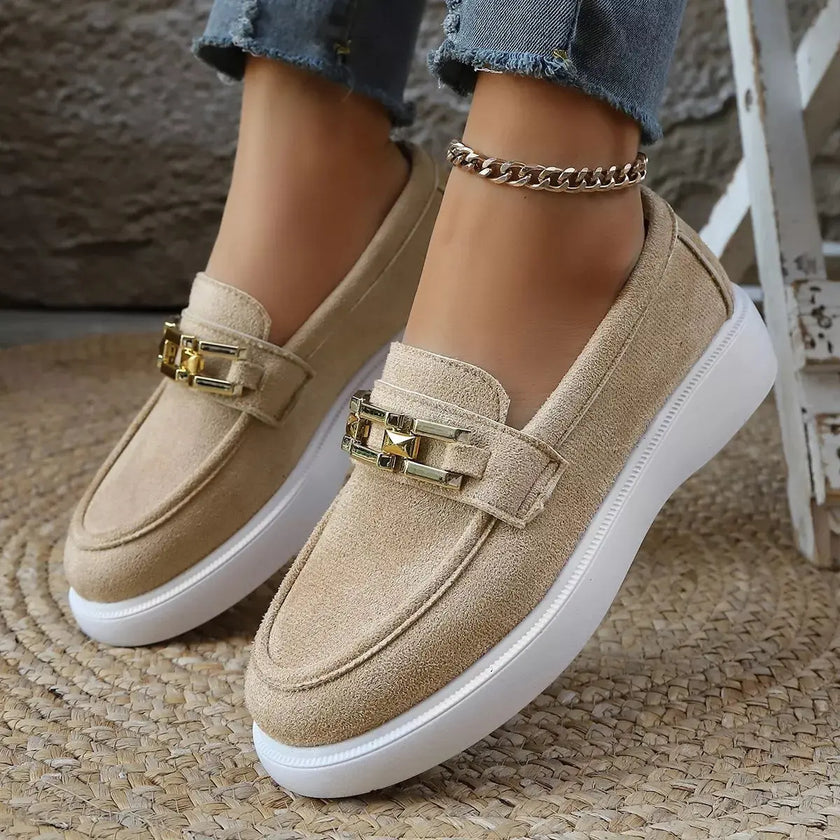 Round Toe Platform Slip-Ons  Style Ratio