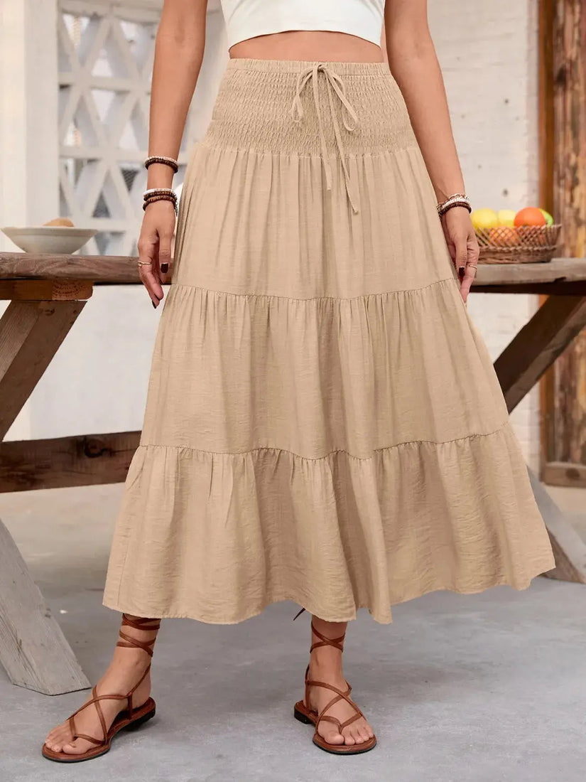 Smocked Tiered Skirt  Style Ratio