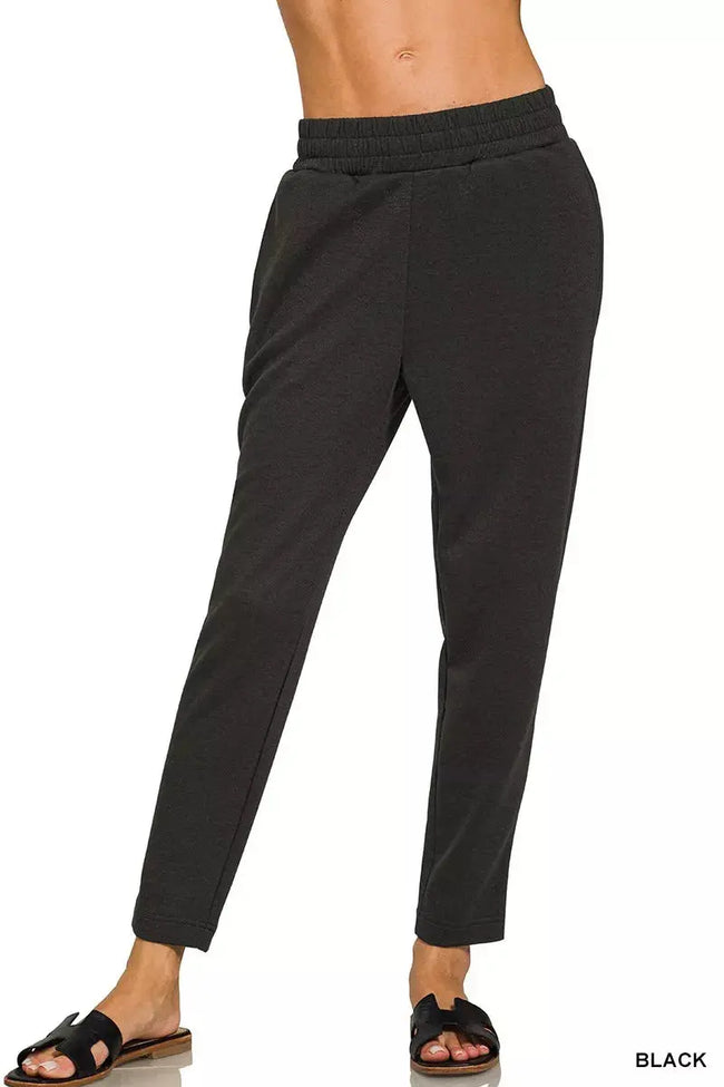Zenana Scuba Capri Sweatpants with Pockets  Style Ratio