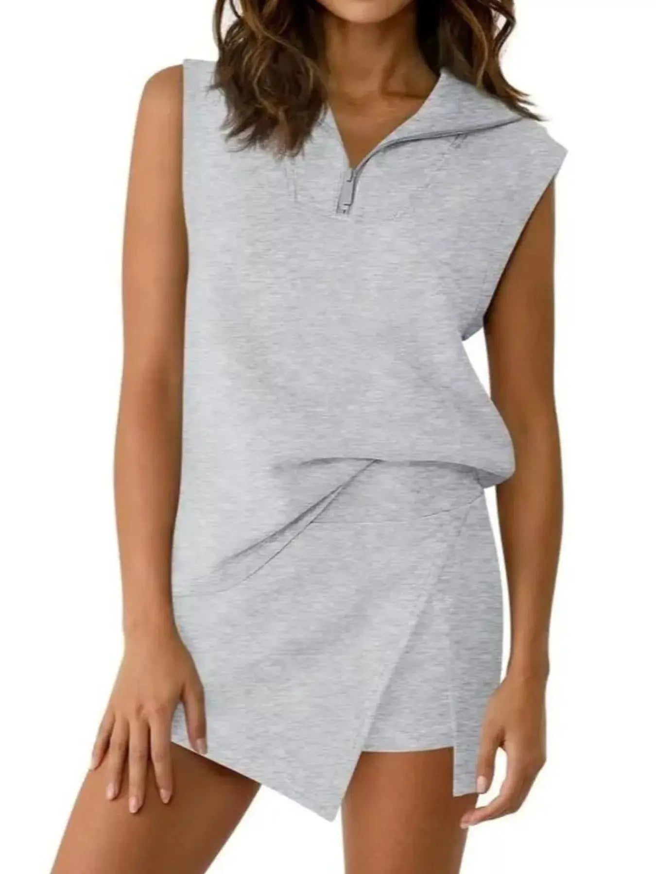 Quarter Zip Top and Skort Set  Style Ratio