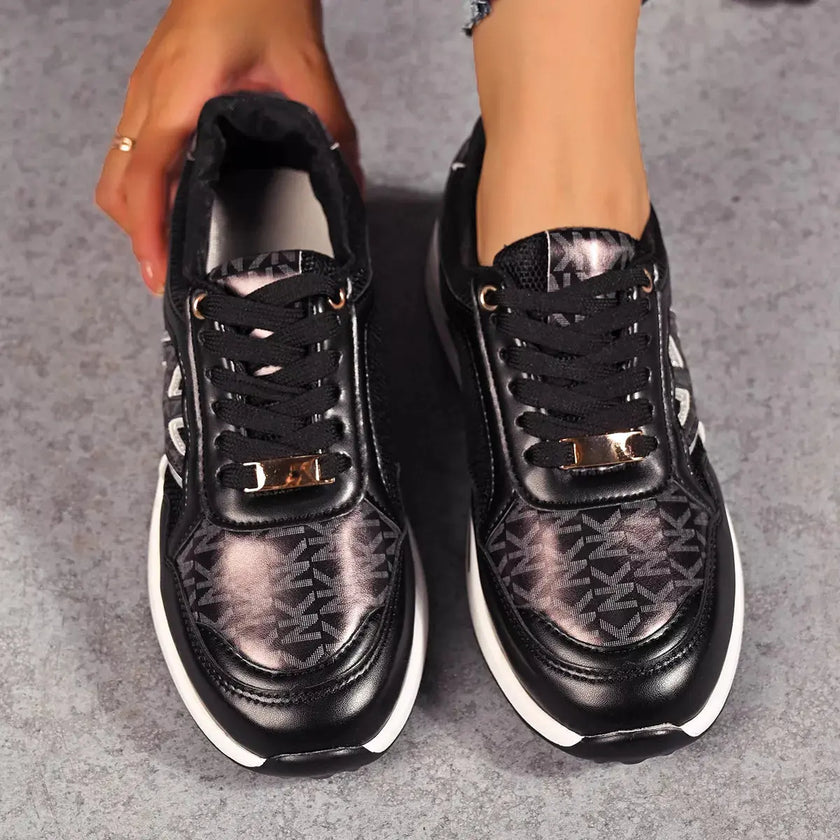 Lace Up Round Toe Sneakers  Style Ratio