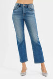 RISEN Tummy Control High Rise Crop Straight Jeans  Style Ratio