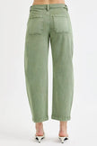 RISEN Tummy Control High Rise Crop Barrel Jeans  Style Ratio