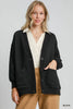 Umgee Button-Up Jacquard Cardigan  Style Ratio
