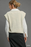 Umgee Oversized V Neck Vest  Style Ratio