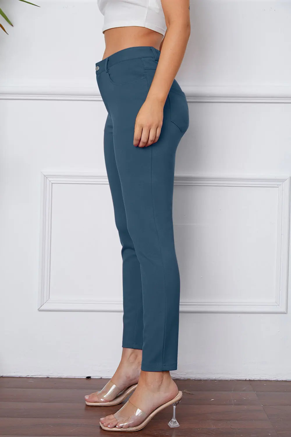 Basic Bae Stretchy Stitch Pants  Style Ratio